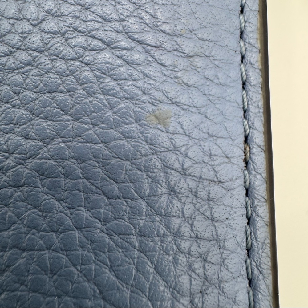 Coach Hayden Foldover Crossbody Clutch Bag Cornflower Blue Pebbled Leather - Picture 16 of 16